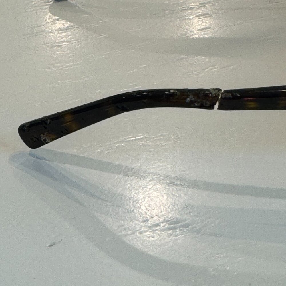 Valentino Brown, Black & Gold Rockstud Tortoise Wayfarer Sunglasses - See Pics! - Picture 9 of 16